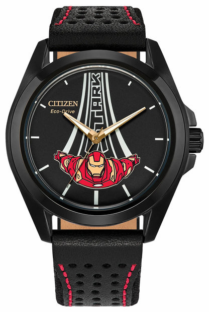 Citizen Best Price - Stark, Kinda Sorta Famous Black Dial Leather Strap AW2095-41W