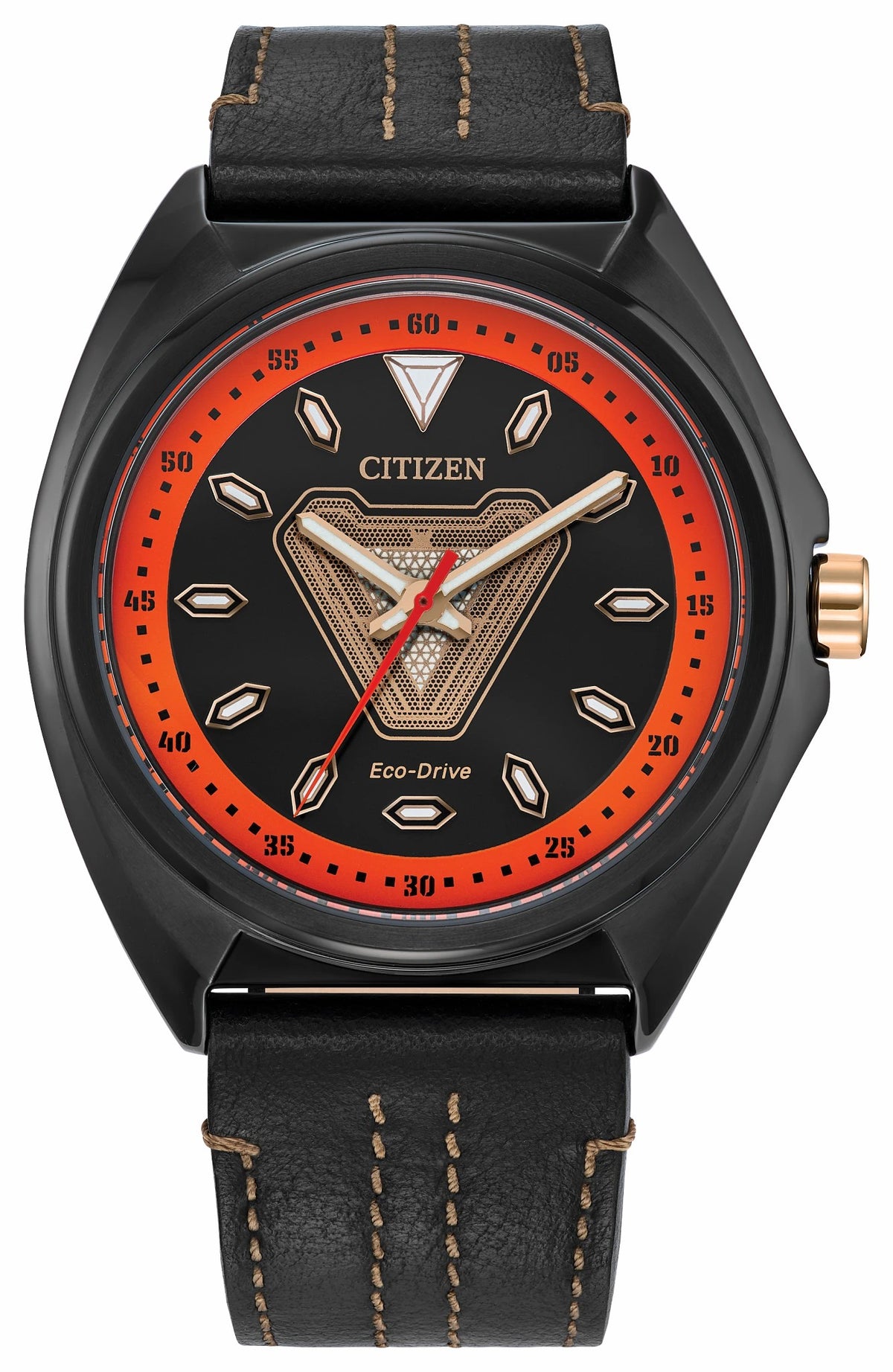 Citizen Best Price - Tony Stark '63 Black Dial Leather Strap AW2075-05W