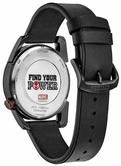 Citizen Customer Favorite - Miles Morales Black Dial Leather Strap AW1685-00W