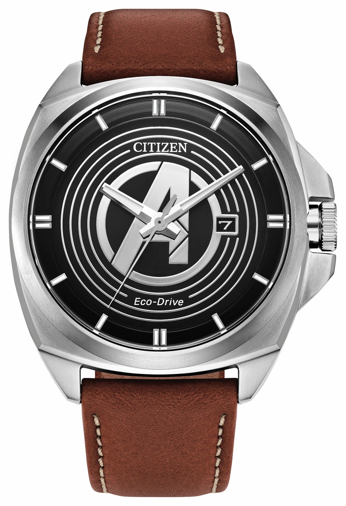 Citizen New - Avengers Legacy Black Dial Leather Strap AW1721-08W