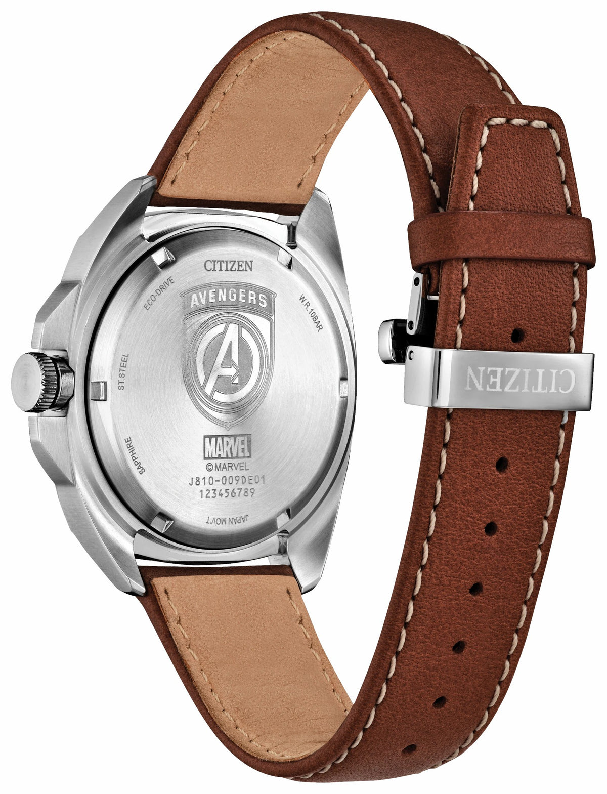 Citizen New - Avengers Legacy Black Dial Leather Strap AW1721-08W
