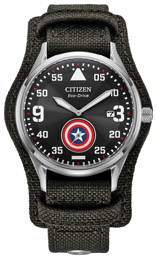 Citizen Everyday - Captain America Forever Black Dial CORDURA® Strap BV1140-00W