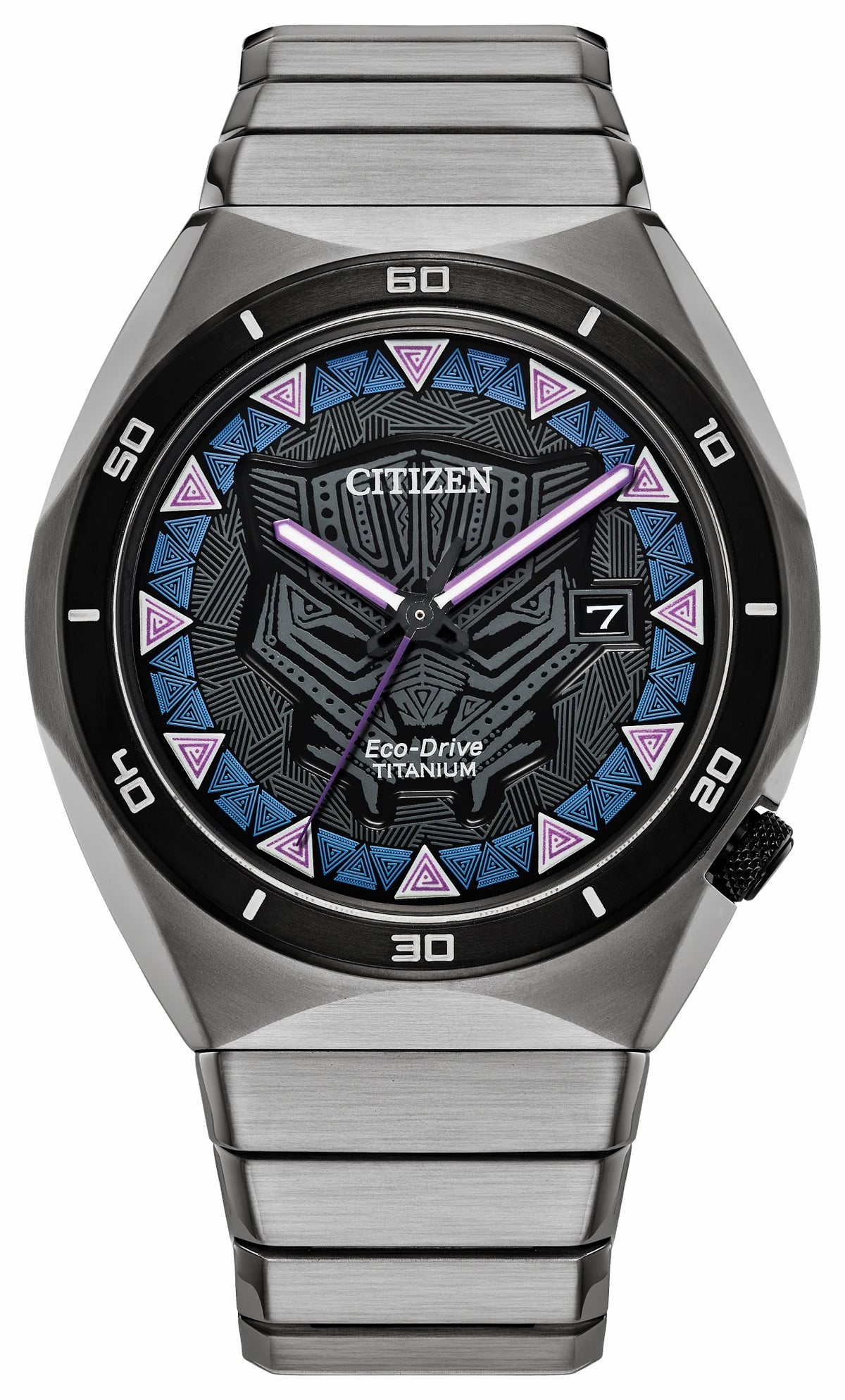 Citizen Great Value - Black Panther Black Dial Super Titanium Bracelet AW1668-50W