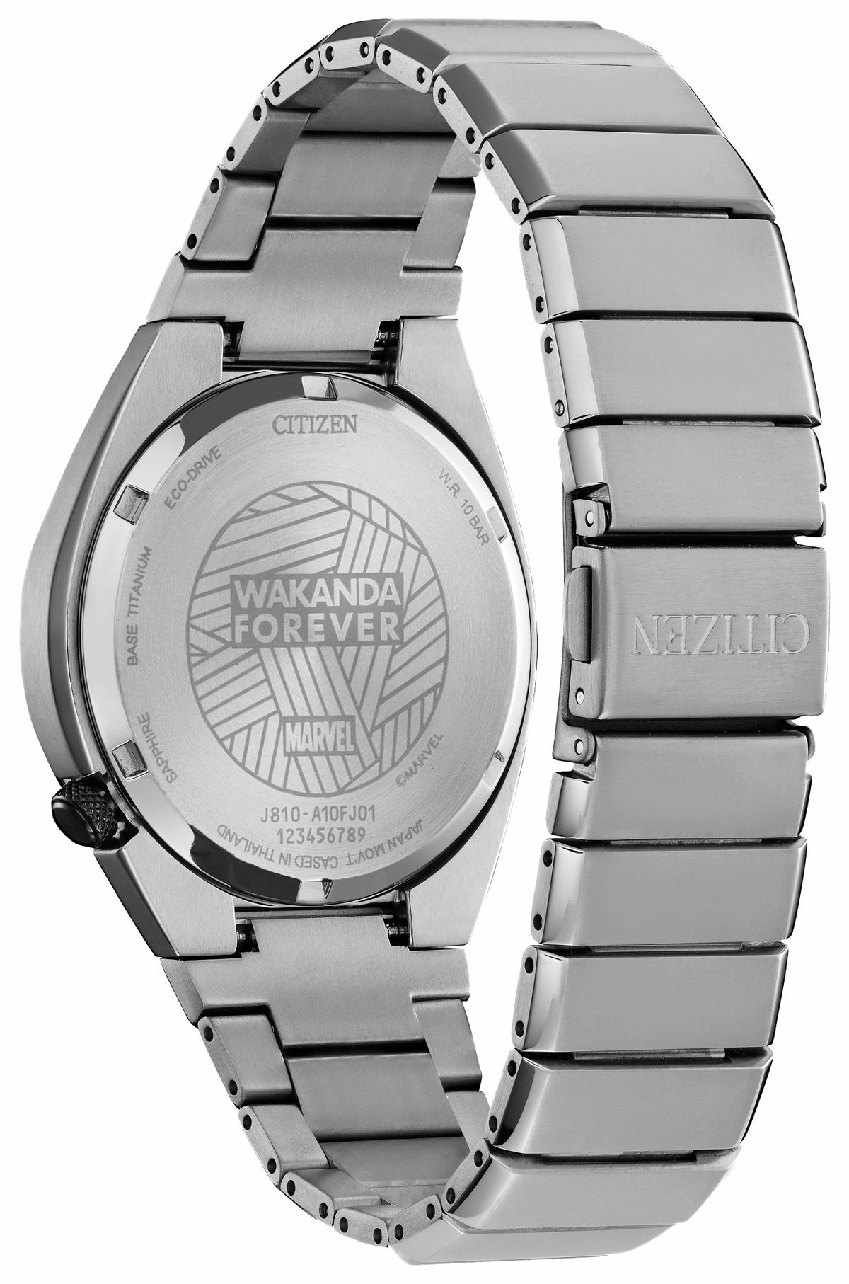 Citizen Great Value - Black Panther Black Dial Super Titanium Bracelet AW1668-50W