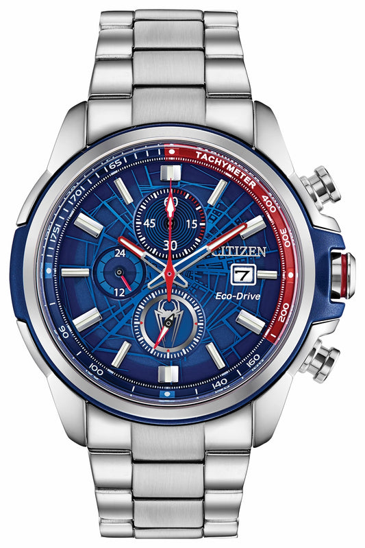 Citizen Best Seller - Citizen Spider-Man Eco-Drive Blue Dial Stainless Steel Watch