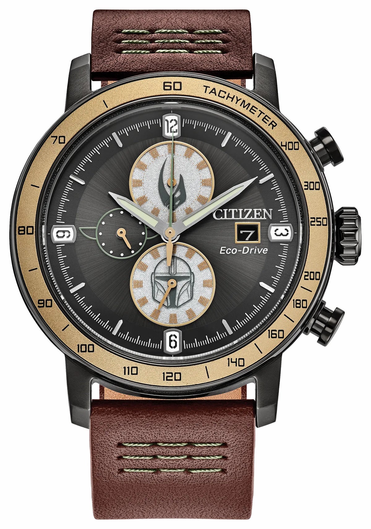 Citizen Deals - Mandalorian Gray Dial Leather Strap CA0857-09W