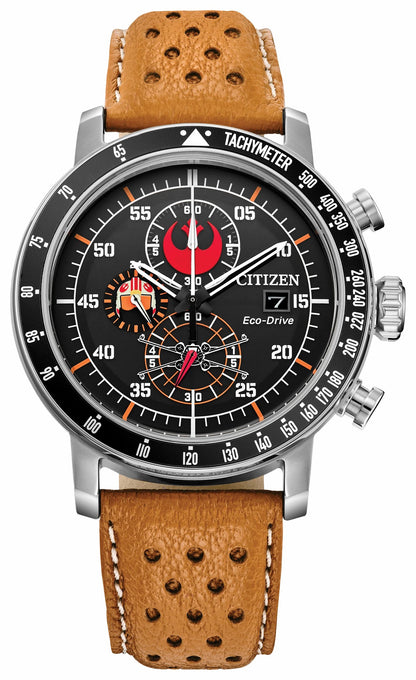 Citizen Sale - Rebel Pilot Black Dial Leather Strap CA0761-06W