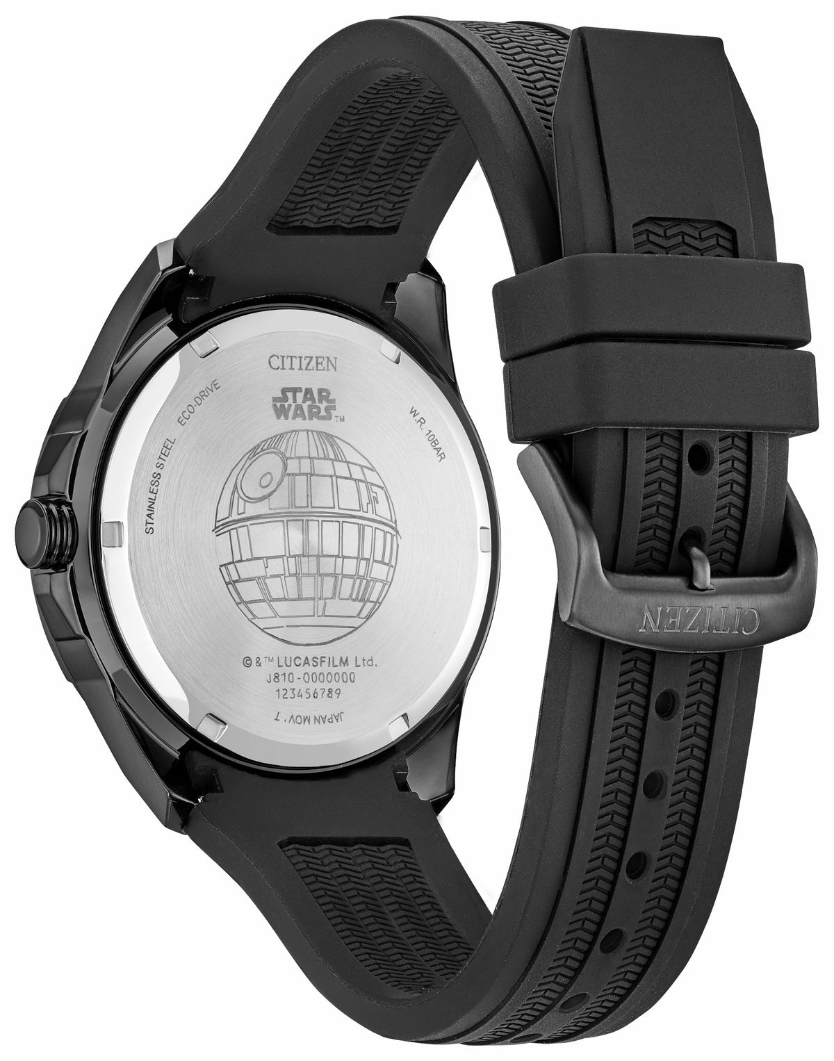 Citizen Everyday - Death Star, Vader's Shadow Black Dial Silicone Strap AW1606-06W