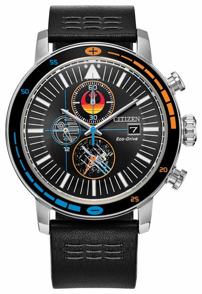 Citizen Quality - Rebel Starfighter Black Dial Leather Strap CA0870-43W