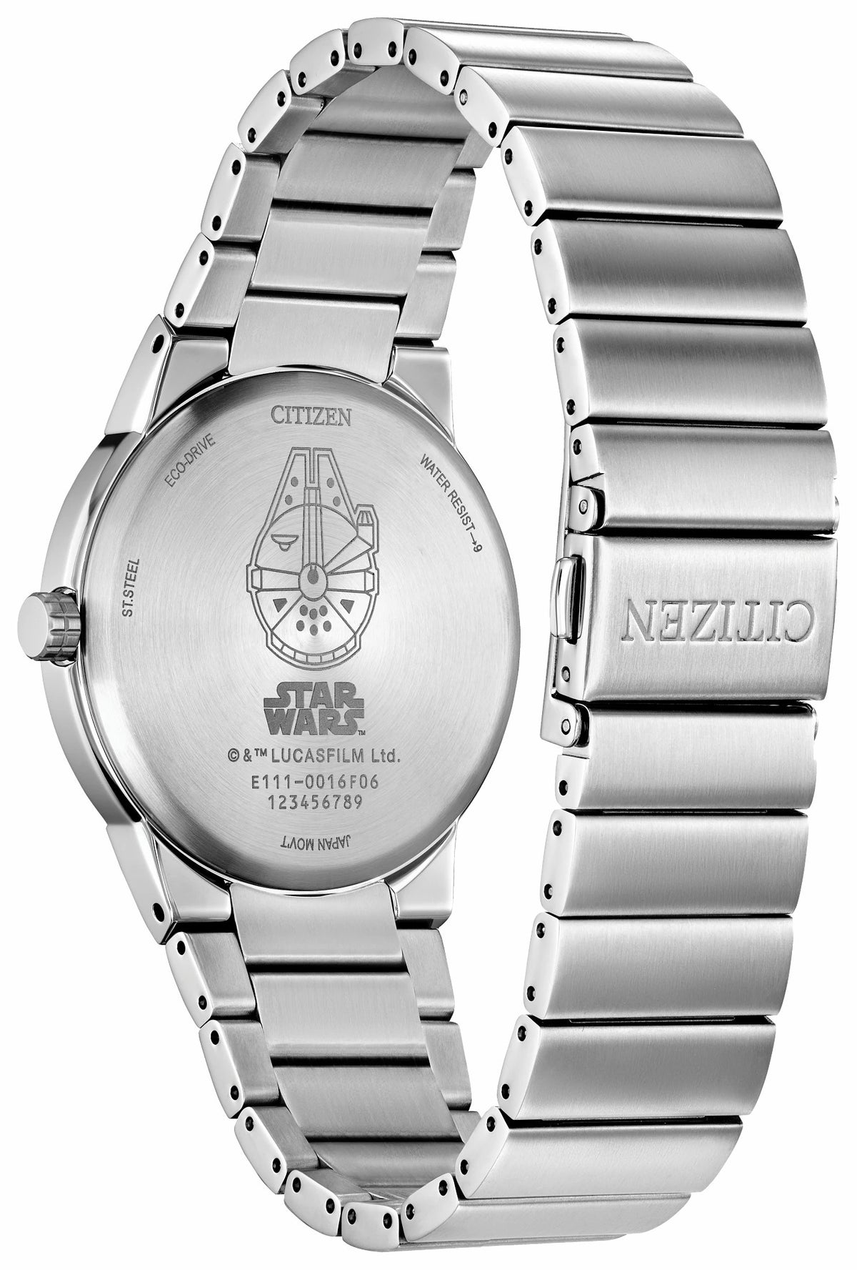 Citizen Recommended - Millennium Falcon Hyperdrive Black Dial Stainless Steel Bracelet BM7581-59W