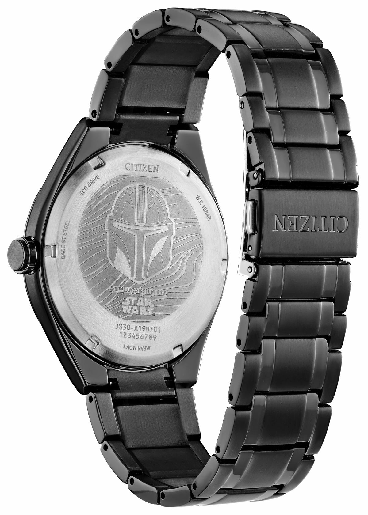 Citizen Latest - Mandalorian Black Dial Stainless Steel Bracelet AW2045-57W