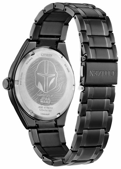 Citizen Latest - Mandalorian Black Dial Stainless Steel Bracelet AW2045-57W