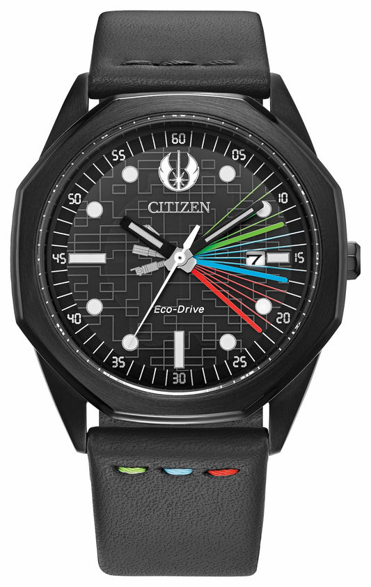 Citizen Hot Sale - Jedi Master Black Dial Leather Strap BM7498-00W