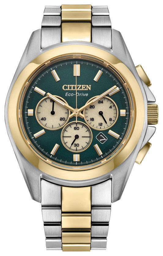 Citizen Customer Favorite - Sport Luxury Green Dial Stainless Steel Bracelet CA4684-54X