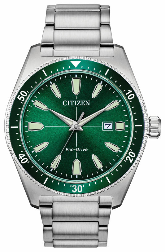 Citizen Deals - Citizen Vintage Brycen Sport Eco-Drive Green Dial Watch